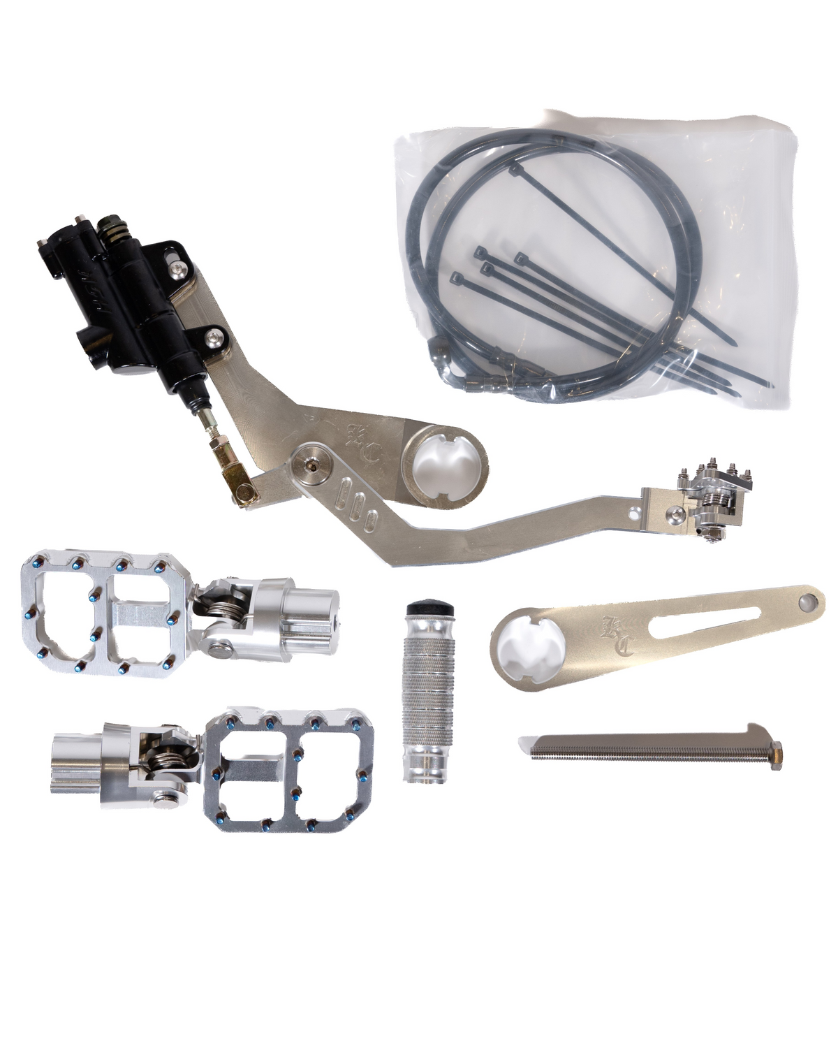 V2 E-Bike Peg Kit Bundle – Pegs, Shift Lock & Foot Brake